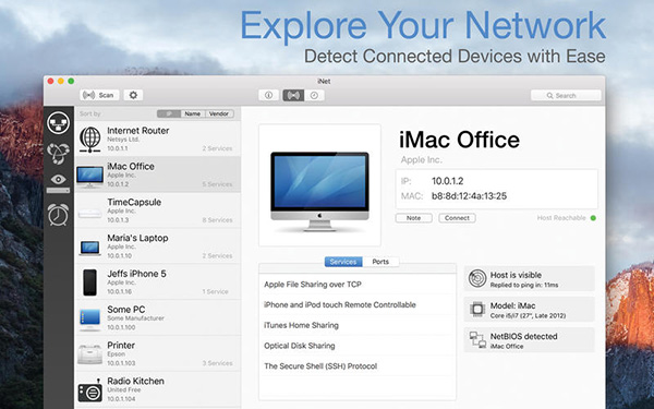 网络设备监视器 iNet Network Scanner for Mac v2.7.5 TNT破解版下载