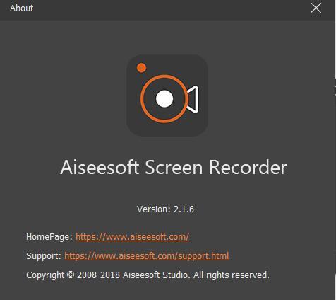 屏幕捕捉录像软件 Aiseesoft Screen Recorder v2.5.10 中文特别版下载
