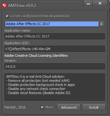 Adobe CC 2017通用授权注册机破解补丁下载（无需序列号激活32位/64位软件）