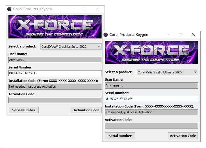 Corel产品注册机Corel All Products Universal KeyGen 2022 X-FORCE 最新版下载