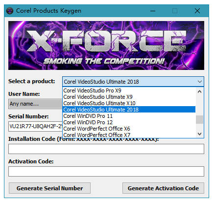 Corel产品通用注册机Corel Products KeyGen 2018最新版下载