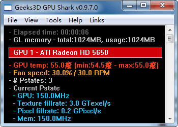 硬件检测工具 GPU Shark v0.9.7.0 免费英文绿色版下载
