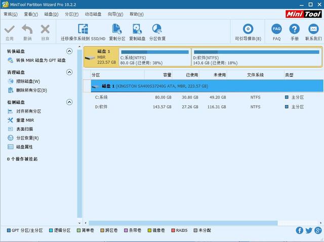 硬盘分区工具 MiniTool Partition Wizard v12.5 单文件汉化版下载