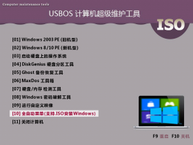 超级PE启动维护工具 USBOS 3.0 v2022.6.10 增强版及标准版下载